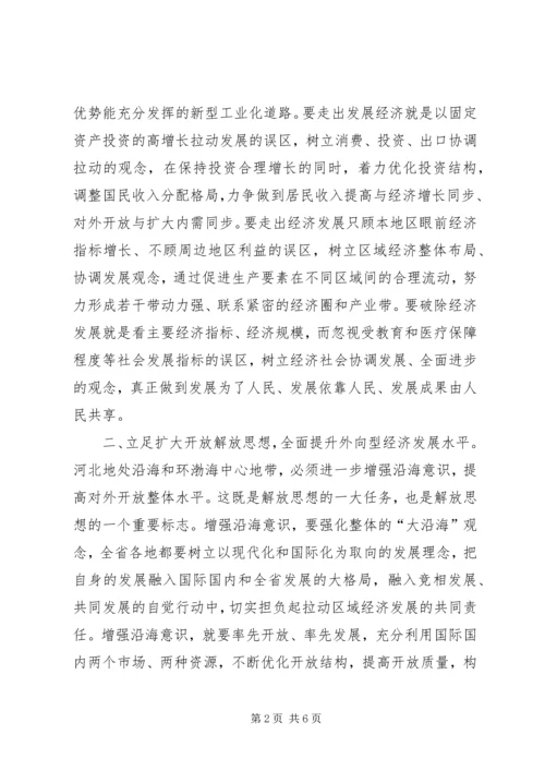 在解放思想中推进我省各项事业繁荣发展.docx