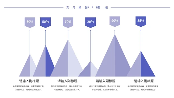 小清新实习报告PPT模板