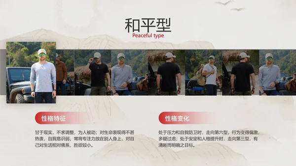 米色中国风企业员工心理洞察培训