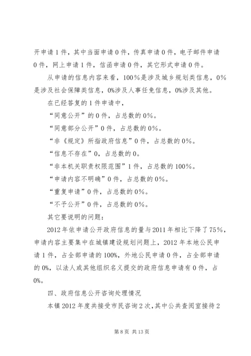 乡镇政务信息公开总结.docx