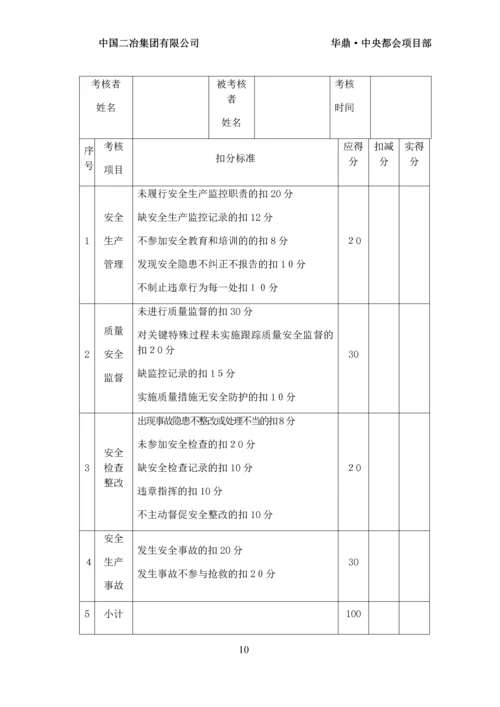 安全生产责任制考核办法及记录.docx