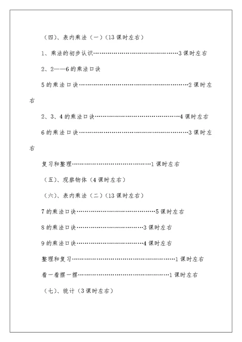 2022关于数学教学工作计划三篇