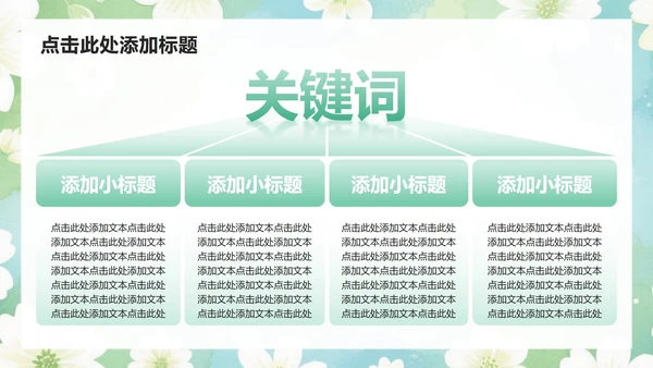 绿色小清新风开学自我介绍汇报PPT模板