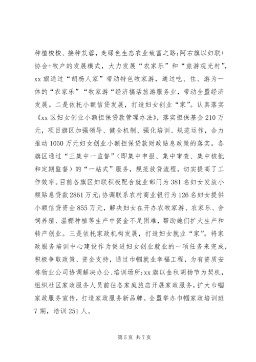 关于妇联“妇女之家”建设经验材料.docx