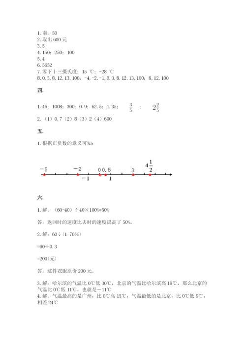 苏教版数学六年级下册试题期末模拟检测卷word版.docx