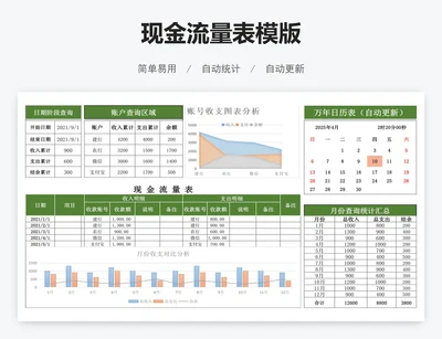 现金流量表模版