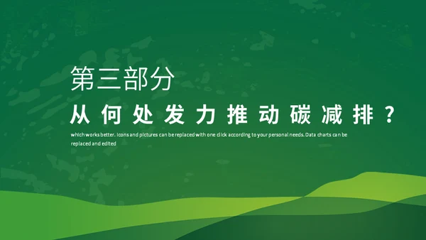 碳达峰碳中和科普生态宣传通用PPT模板