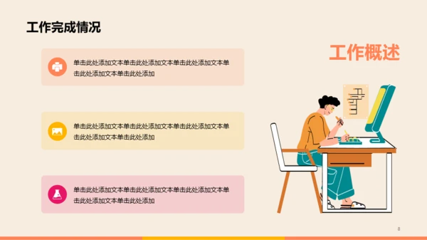 橙色互联网年度汇报工作总结PPT