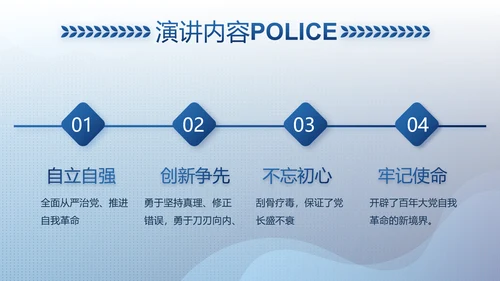 大气公安警察工作总结汇报计划PPT动态模板