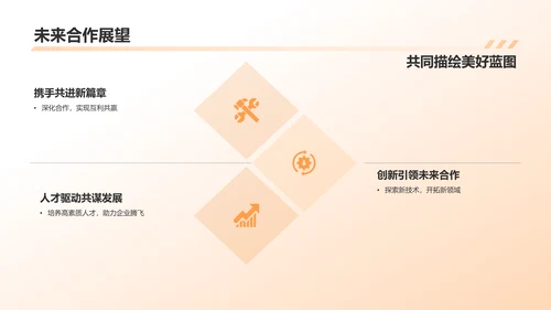橙色商务风企业表彰PPT模板