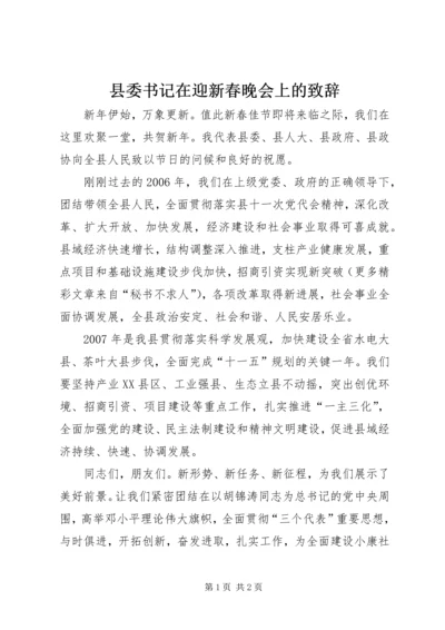 县委书记在迎新春晚会上的致辞 (7).docx