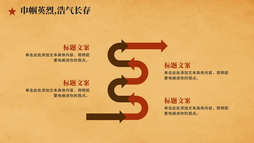 黄色复古插画风赵一曼人物介绍主题班会PPT模板