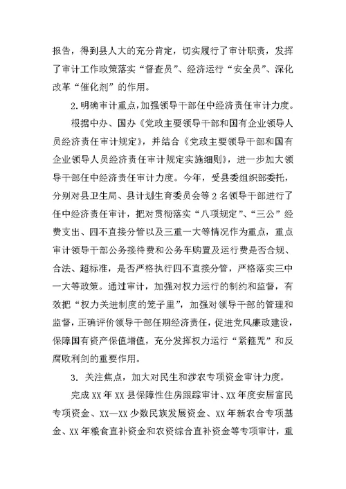 乡镇审计局年度工作总结及工作安排