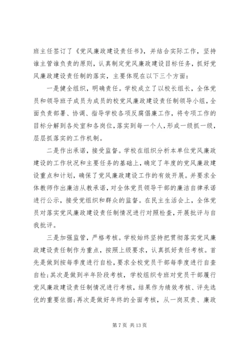 法院班子党风廉政建设自查报告.docx