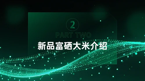 绿色科技风科技富硒大米新品发布会