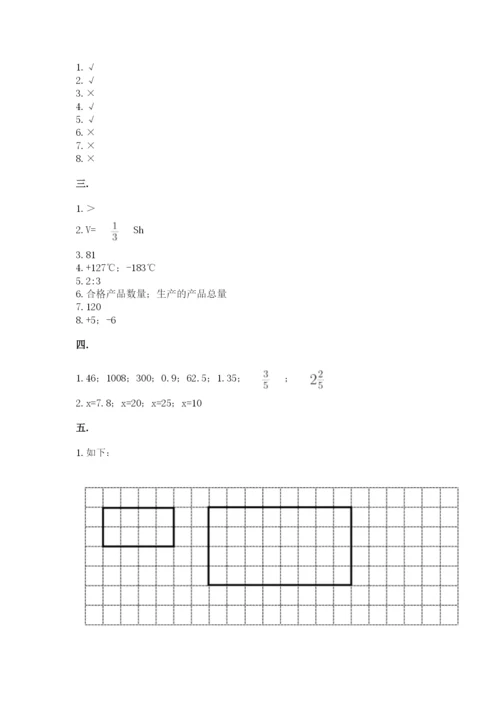 河南省【小升初】2023年小升初数学试卷（预热题）.docx