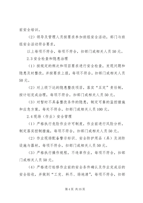 年度安全生产目标的实施计划和考核办法.docx