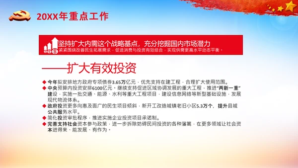 全国两会政府工作报告要点解读PPT