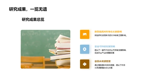 农学研究成果展示