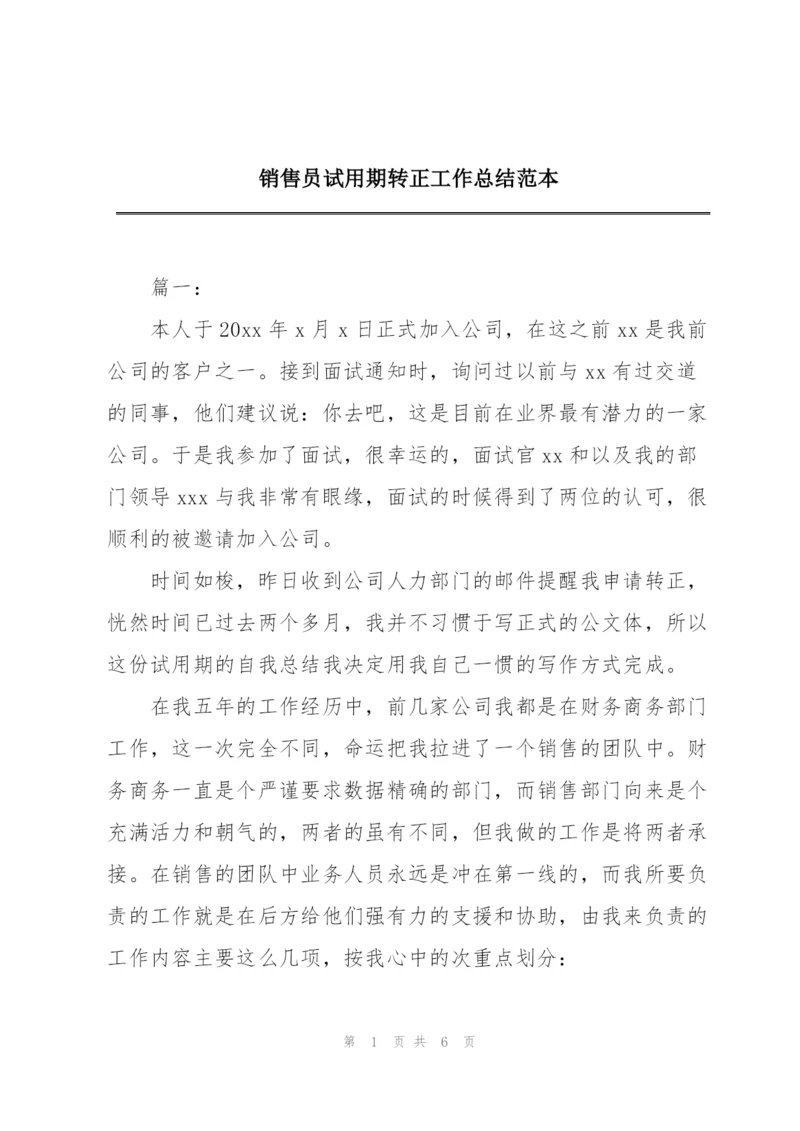 销售员试用期转正工作总结范本.docx