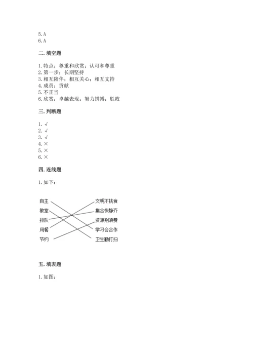 部编版道德与法治四年级上册期中测试卷精品（全国通用）.docx