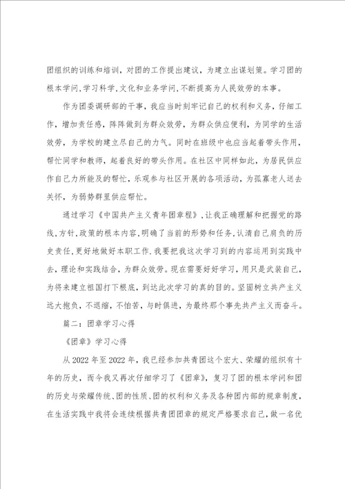 团章学习心得