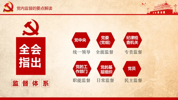 学习贯彻十八届六中全会精神PPT模板解读