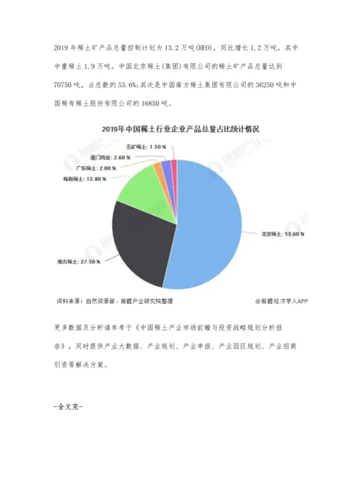 中国稀土行业市场现状及竞争格局分析-稀土加工技术和专利处于全球领先地位.docx