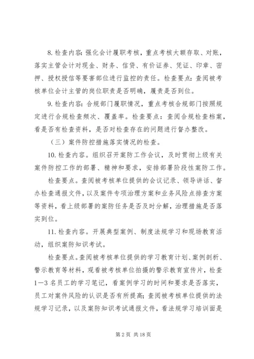 银行案防合规责任落实情况的检查方案.docx