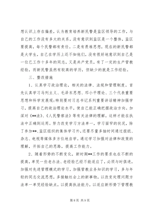 监狱警察党性分析材料.docx