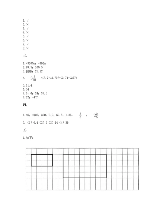 苏教版数学六年级下册试题期末模拟检测卷含答案突破训练