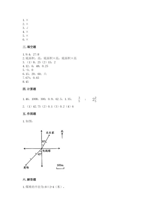 佛山市小升初数学测试卷带答案.docx