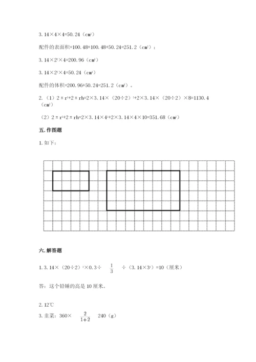 北师大版六年级下册数学期末测试卷【名师系列】.docx