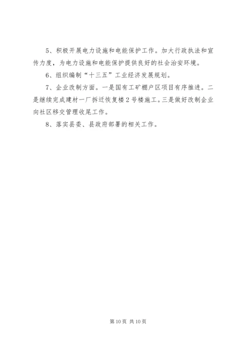 县经济贸易委员会工作报告.docx