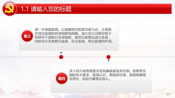 党风廉政建设自查报告PPT模板