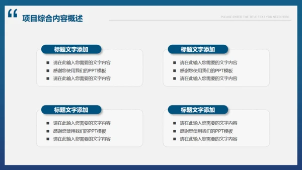 商业项目计划书模板通用PPT