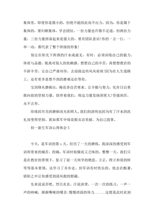 初一新生军训心得体会(15篇) (3).docx