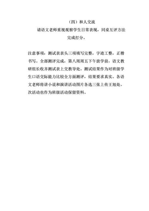 学生口语评价基础标准具体专业方案.docx