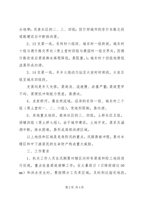 街道办事处防洪应急预案.docx