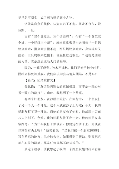 关于团结友爱的作文.docx