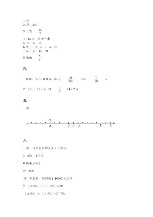 山西省【小升初】2023年小升初数学试卷【培优b卷】.docx