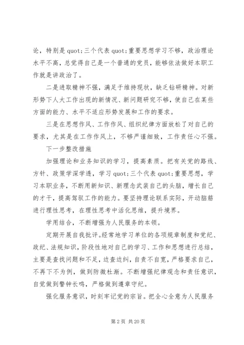 党性修养锤炼不够表现及整改方法.docx