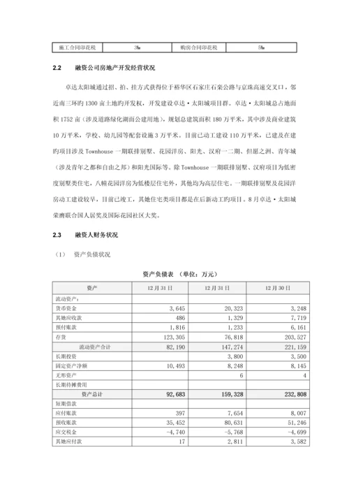 房地产股权投资专项项目尽职详细调查汇总报告.docx