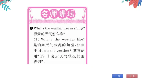 【外研版】七上 Starter Module4 Unit2 What's the weather l