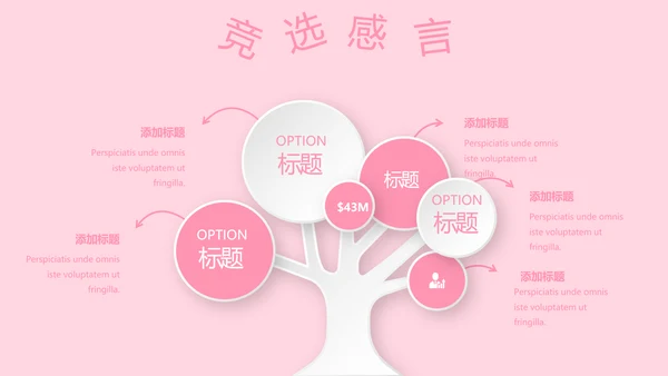 粉色小清新淡雅学生个人简历自我介绍动态PPT模板