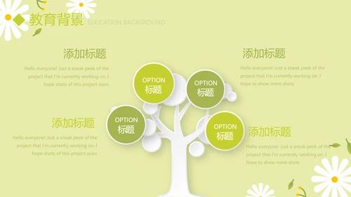 绿色小清新个人简历自我介绍动态PPT模板