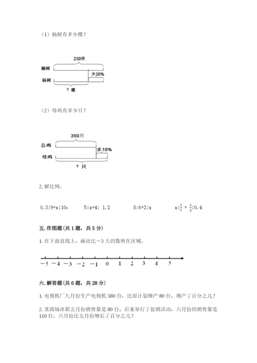 宜宾县六年级下册数学期末测试卷完整参考答案.docx