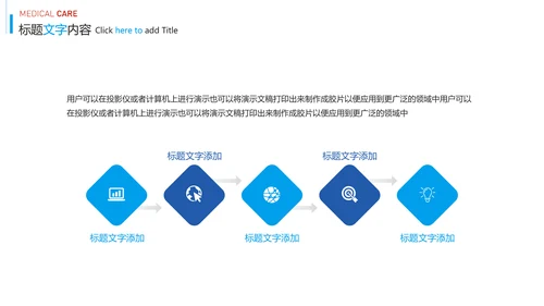 蓝色时尚医疗报告医学研究工作总结PPT模板