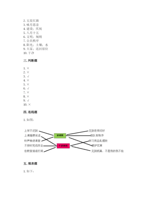 部编版二年级上册道德与法治期末测试卷及参考答案【名师推荐】.docx