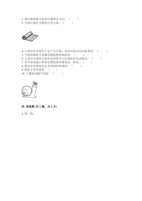 教科版科学二年级上册期末测试卷（网校专用）.docx